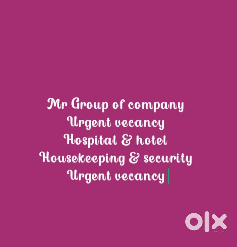 Urgent vecancy