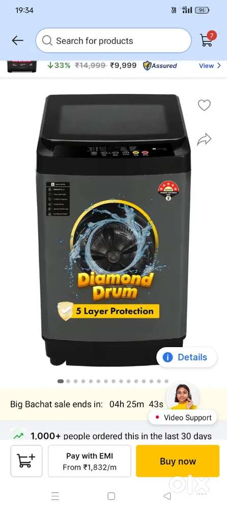 Drum cleaner washing machine