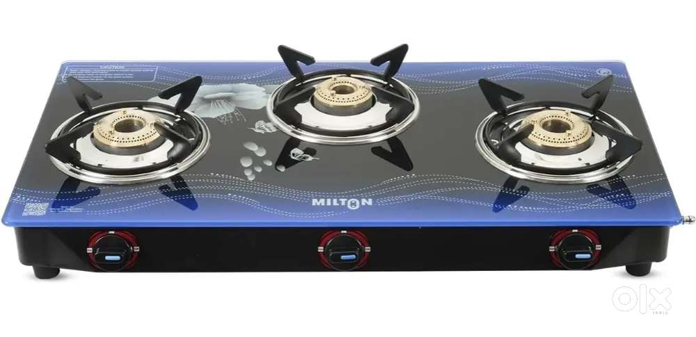 Milton 3 Burner Glass Top Stove