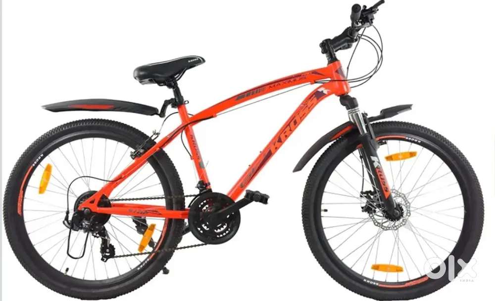 Kross Maximus Pro 26 Inches 21 Speed Bike for Unisex Adults Orange