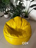  Comfy Yellow Bean Bag – Barely Used