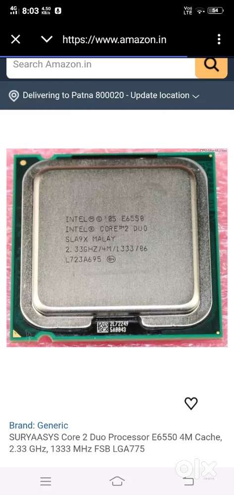 Intel processors and RAM 2 pieces