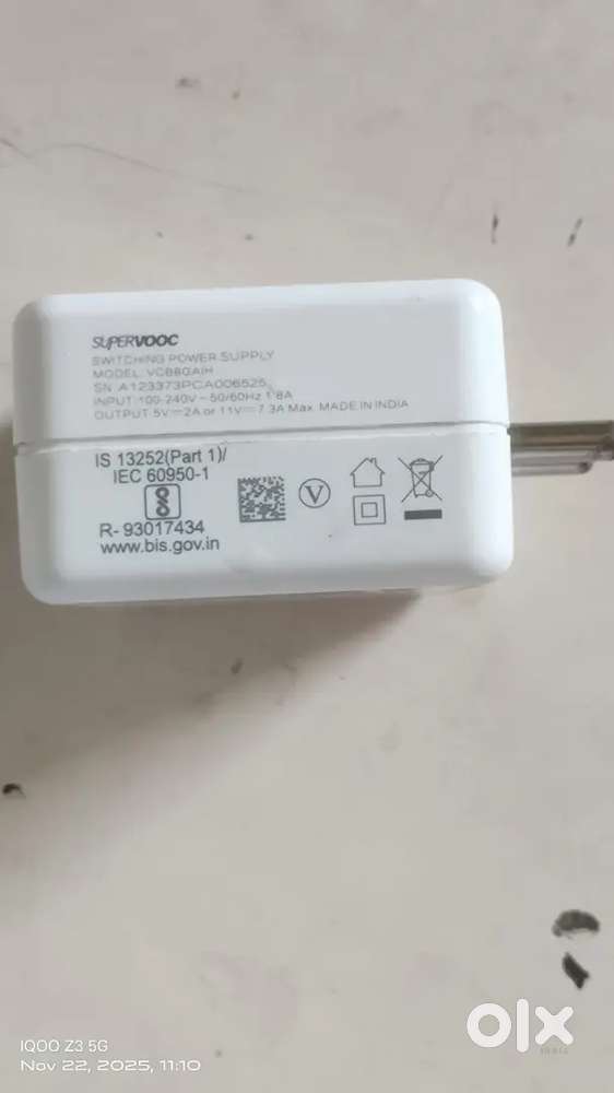 Realme 120Watt Original Adapter and Oppo 80 Watt original Adapter