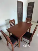 Elegant 4-Seater Teak Wood Dining Table for Sale