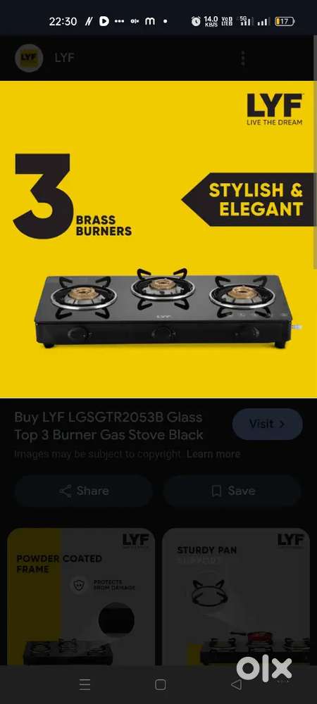 3stove reliance company gas stove