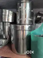 Stainless Steel Utensils Plates, Container