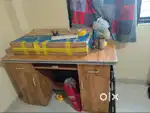 Samsung TV, Table,Cot with mattress, fridge, Cooler