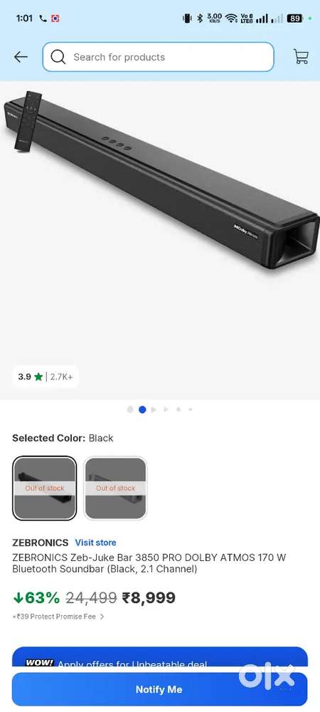 Zebronics Speaker Bar