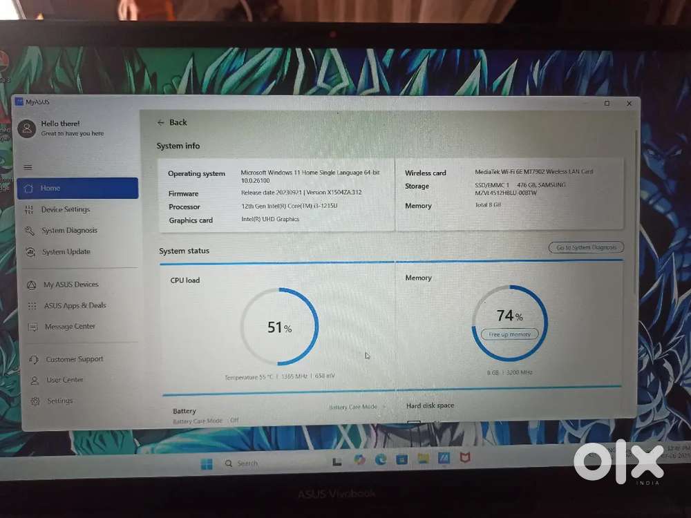 ASUS vivobook 12th gen