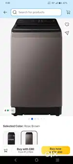 Samsung 9kg top load