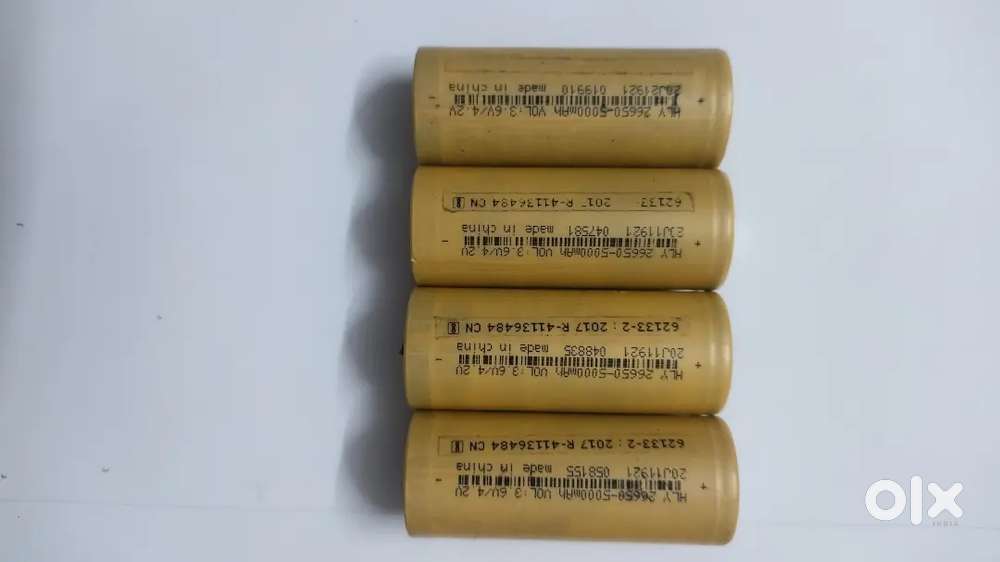 Brand New 26650 Li-ion Battery 5000mAh Cell (4 Pcs Set) DIY