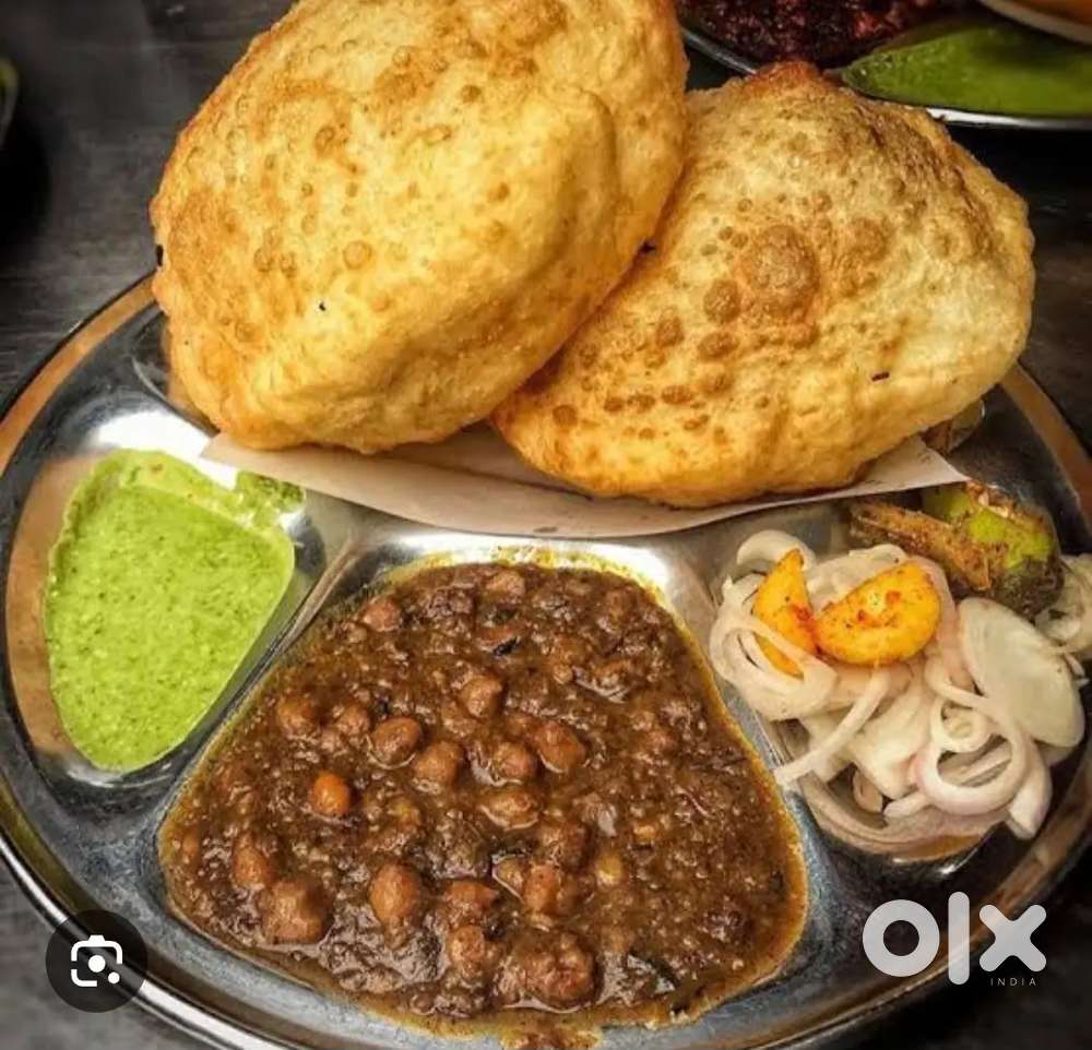 Karigar, chhola, bhatura, puri, Pulao