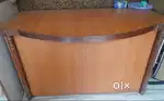 Office Counter with Drawers, Keyboard Slider & Shelf for Files