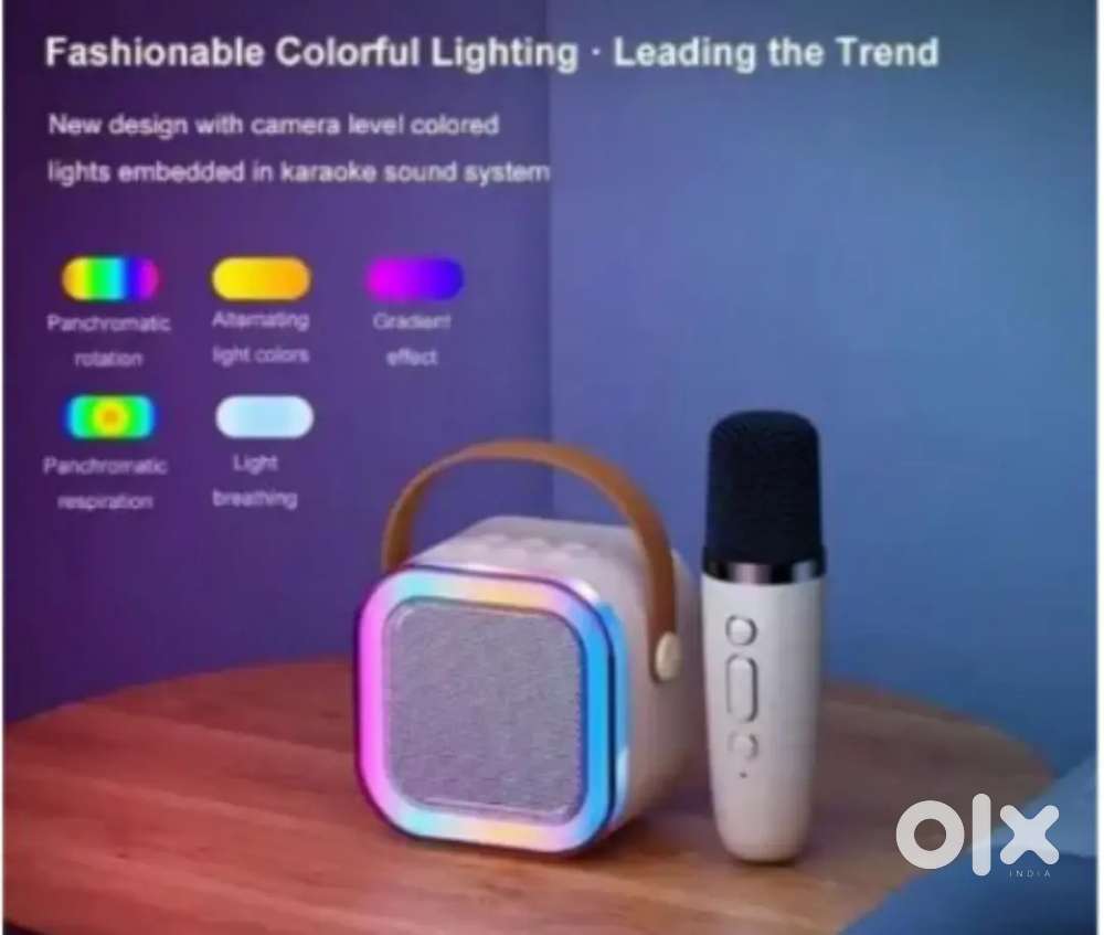 K12 Microphone  Bluetooth Speaker RGB Light  5W