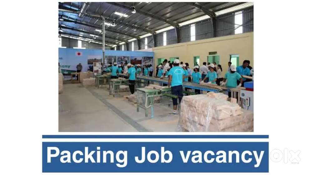 Wanted m/f packing staffs with daily 800 rs [ food/ stay free]