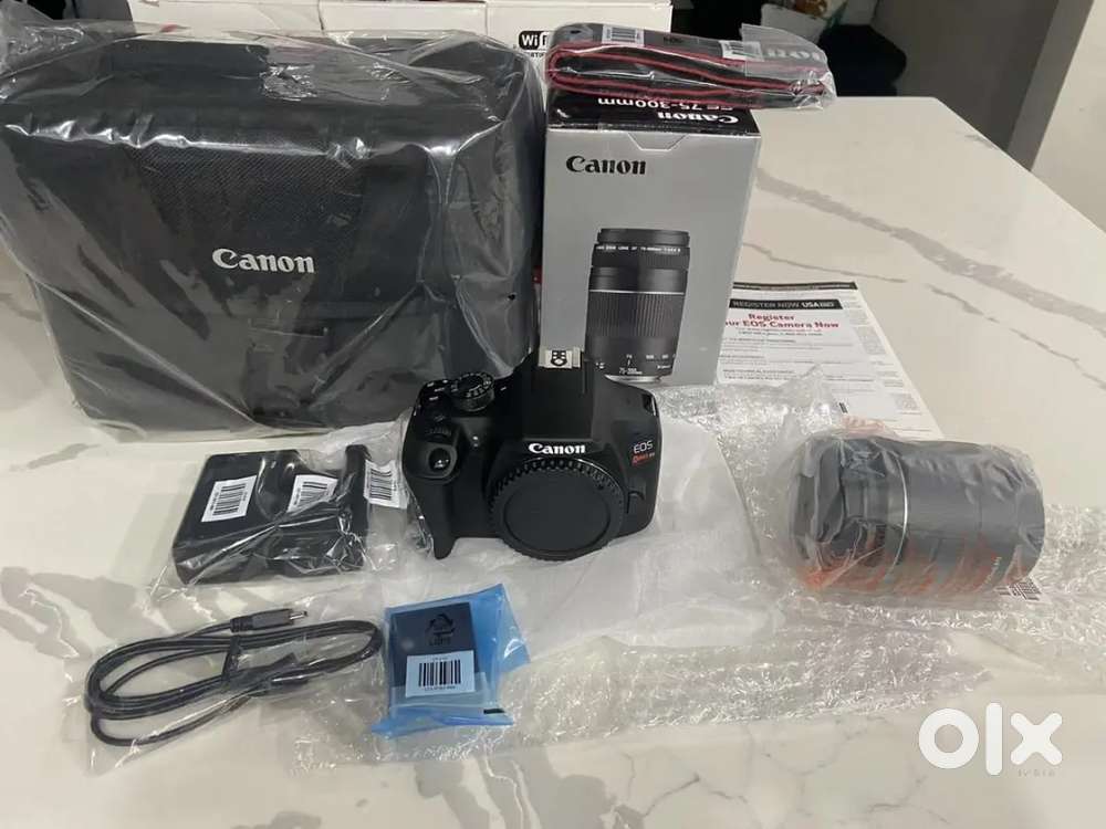 Canon EOS Rebel T6 18.0MP Digital SLR Camera with 18-55 mm and 75-300