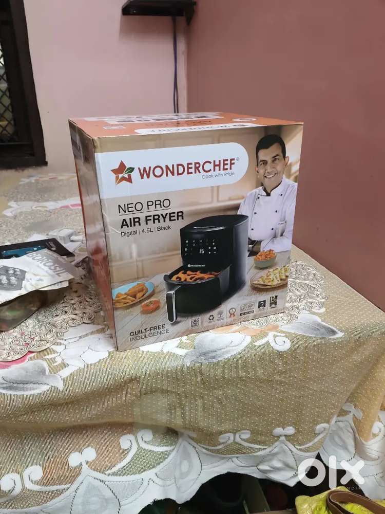 4.5 liter air fryer wonder chef with 2 year warranty and new sealpack