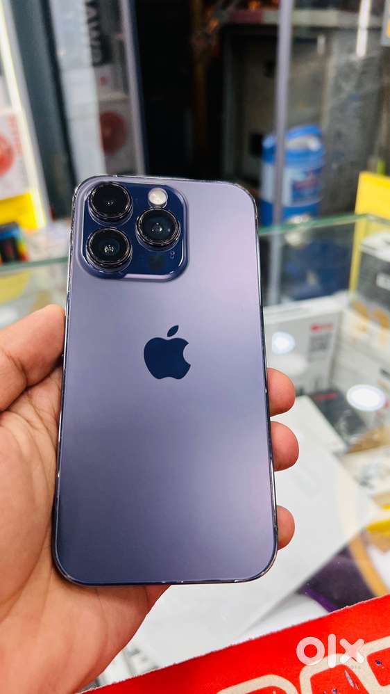 I phone 14 pro 256 gb purple (jain mobile) (face id off)