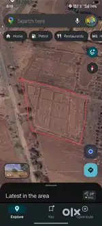 Open 30000sqft plot for rent 5 minutes away from nagar pune highway