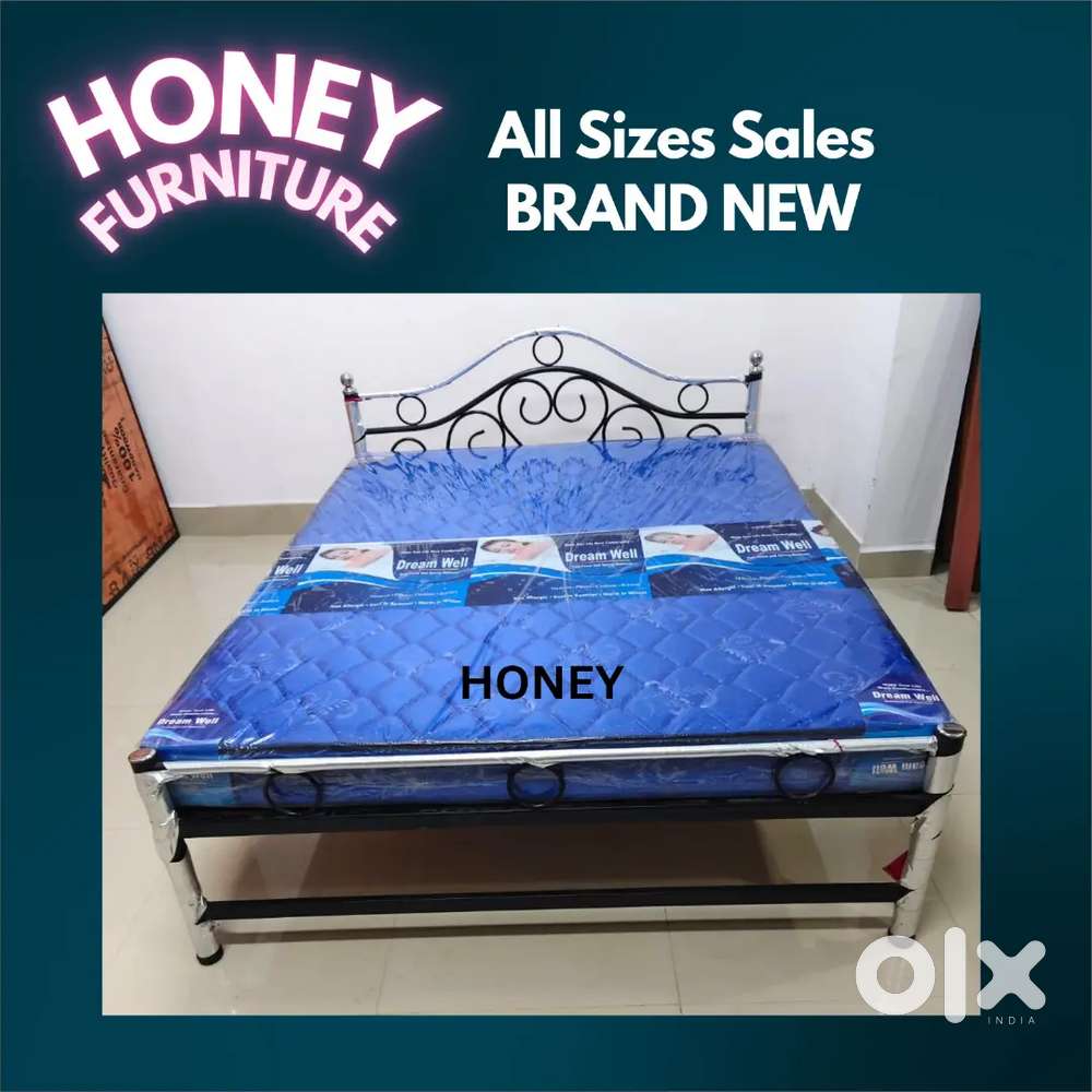 Step by step devolved design beds Furniture Steel Cot bed Mattresses