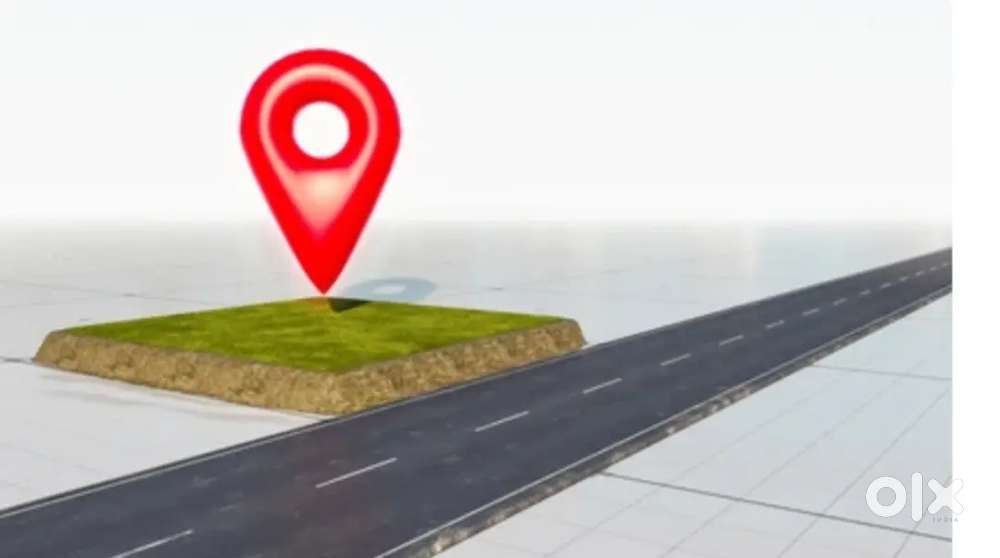 400 gaj plot  on road