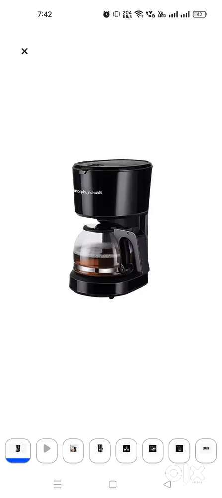 Morphy Richards Europa Drip 6 Cup Coffee Maker Fully Automatic 600W