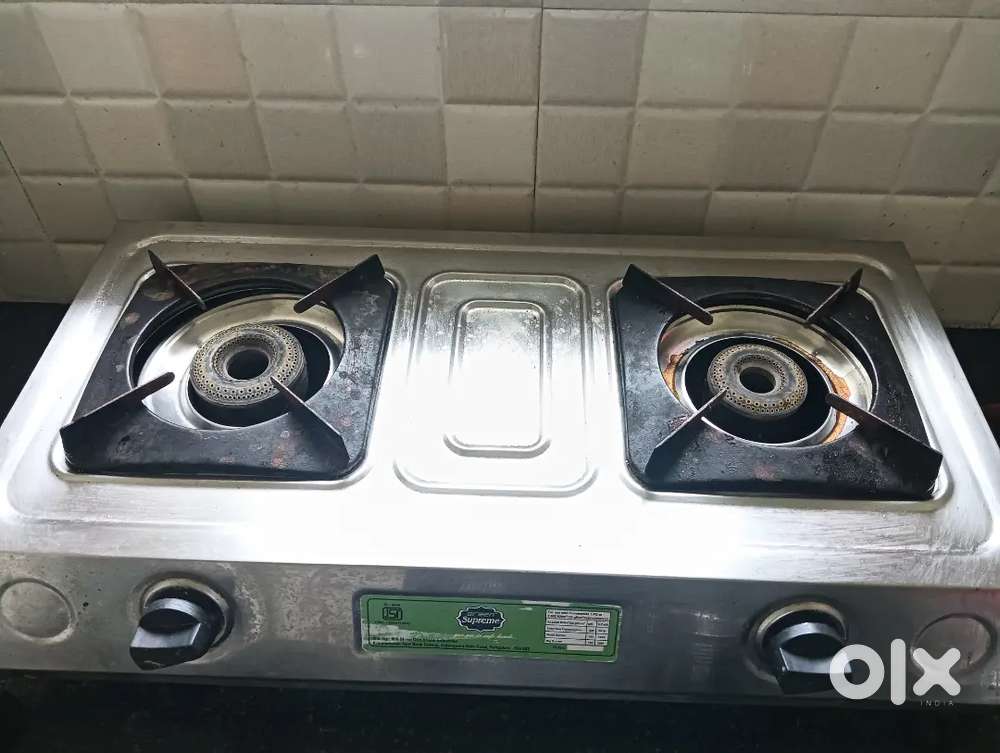 Gas stove with adapter