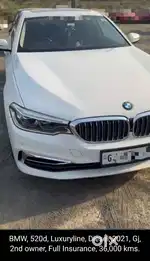 BMW 5 Series 2.0 520D Luxury Line, 2021, Diesel