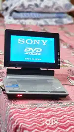 Portable travel and car TV with remote control, dvd/cd player, antenna