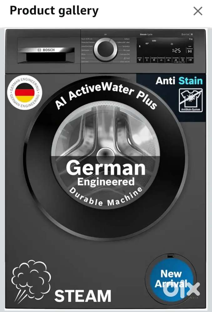 Bosch 9 kg fully automatic front load washing machine