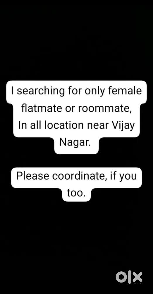 Need a only female roommate