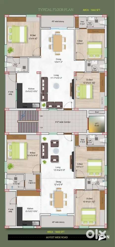 Affordable 3BHK  1660 Sft  Gandhi Nagar Limited-Time Offer!