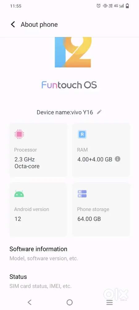 Vivo y16 phon me koi problem nhi hai tampard crack hai bas