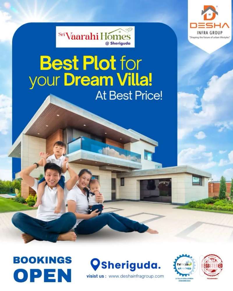 Premium Residential Plots for sale at Sheriguda Sagar Highway near ORR