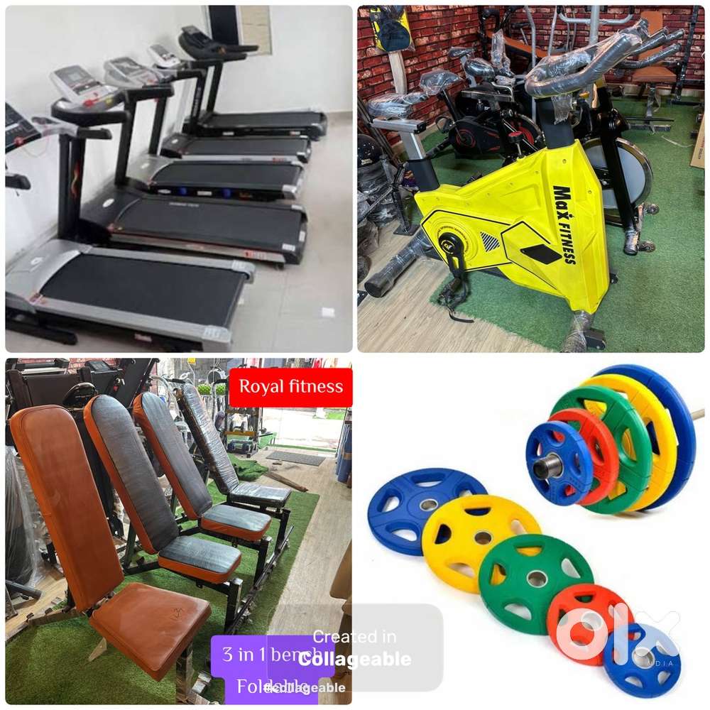 All gym exercise cycle and treadmill available
