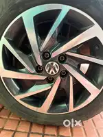 Alloys with tyre of vw polo