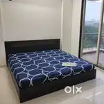 Wood bed and orthopaedic wakefit Mattress