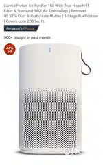Eureka Forbes Air Purifier  With True Hepa H13 Filter & HB Surrou
