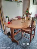6 seater dining table with 5 chairs