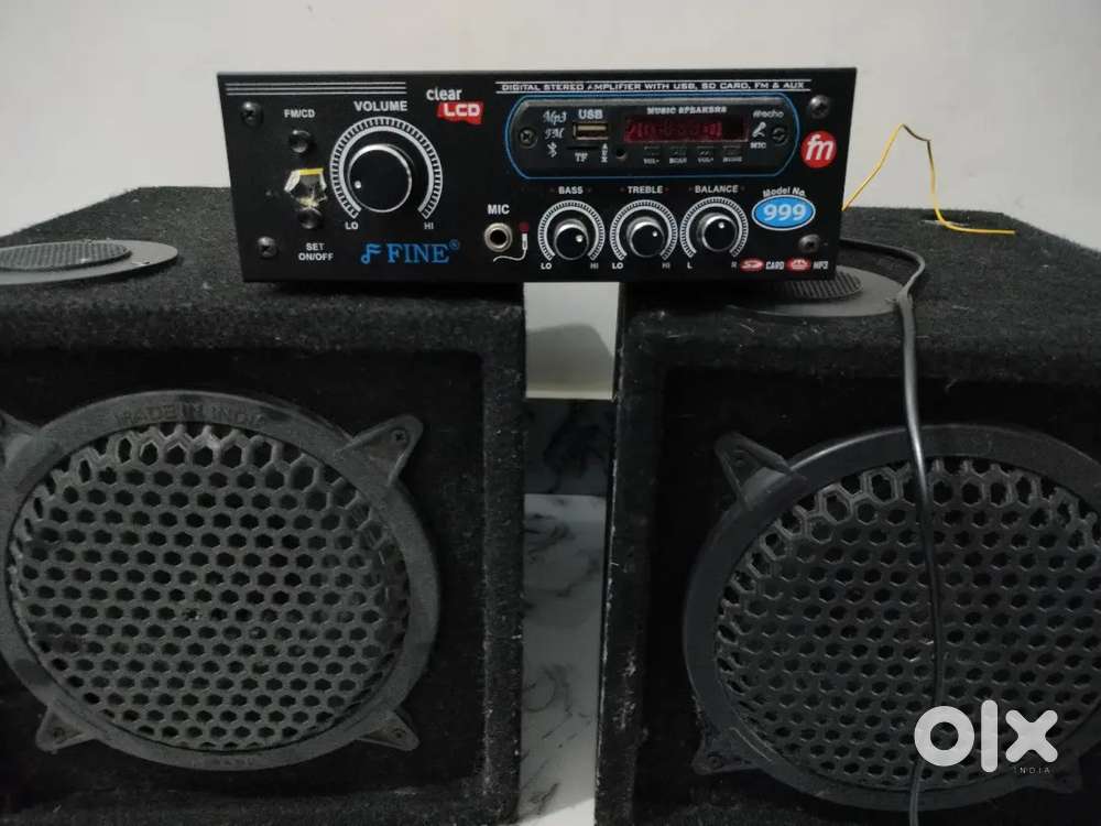 2pic full sound box with amplifier