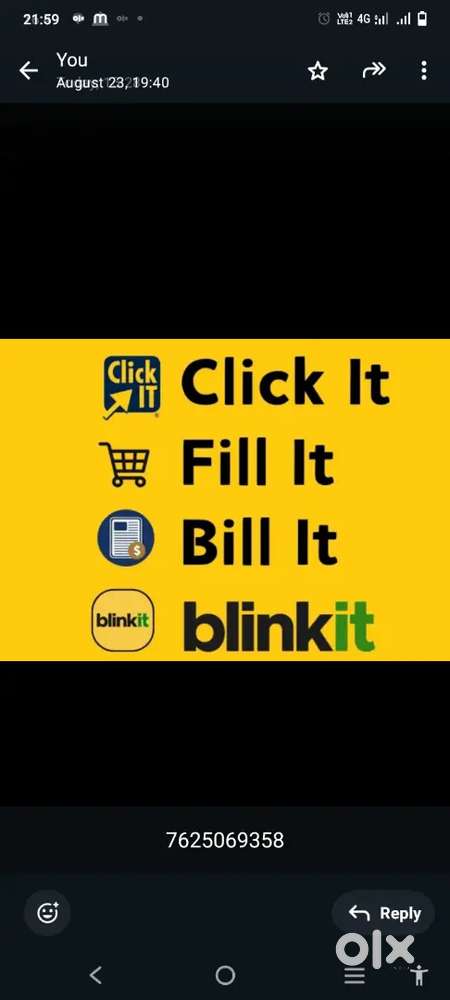 Hiring for Bangalore blinkit delivery boy job