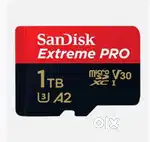 Unused 1 TB SD card SanDisk extreme Pro. 1tb memory card