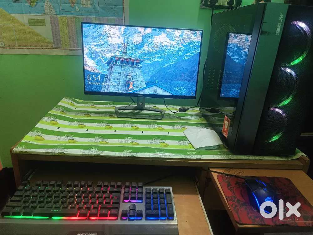 Gaming PC – Ryzen 5 3500X /GT 730 / 8GB RAM / Dell Monitor / RGB Setup