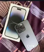 Iphone 14 pro 256gb with box and all assessories. 80 perecent battery