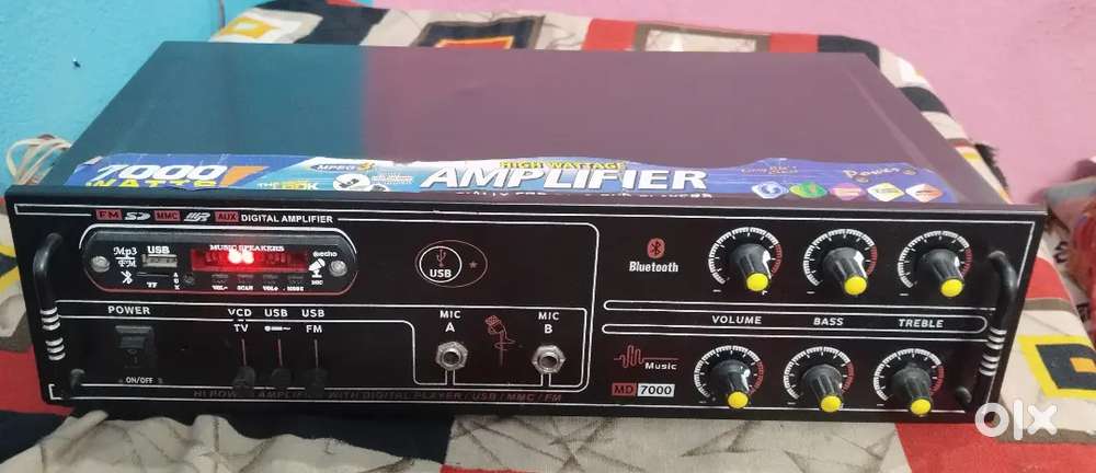 Dj Amplifier With 8 transistor heavy transformer ka use Good condition