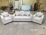Brand new white finish sofa set