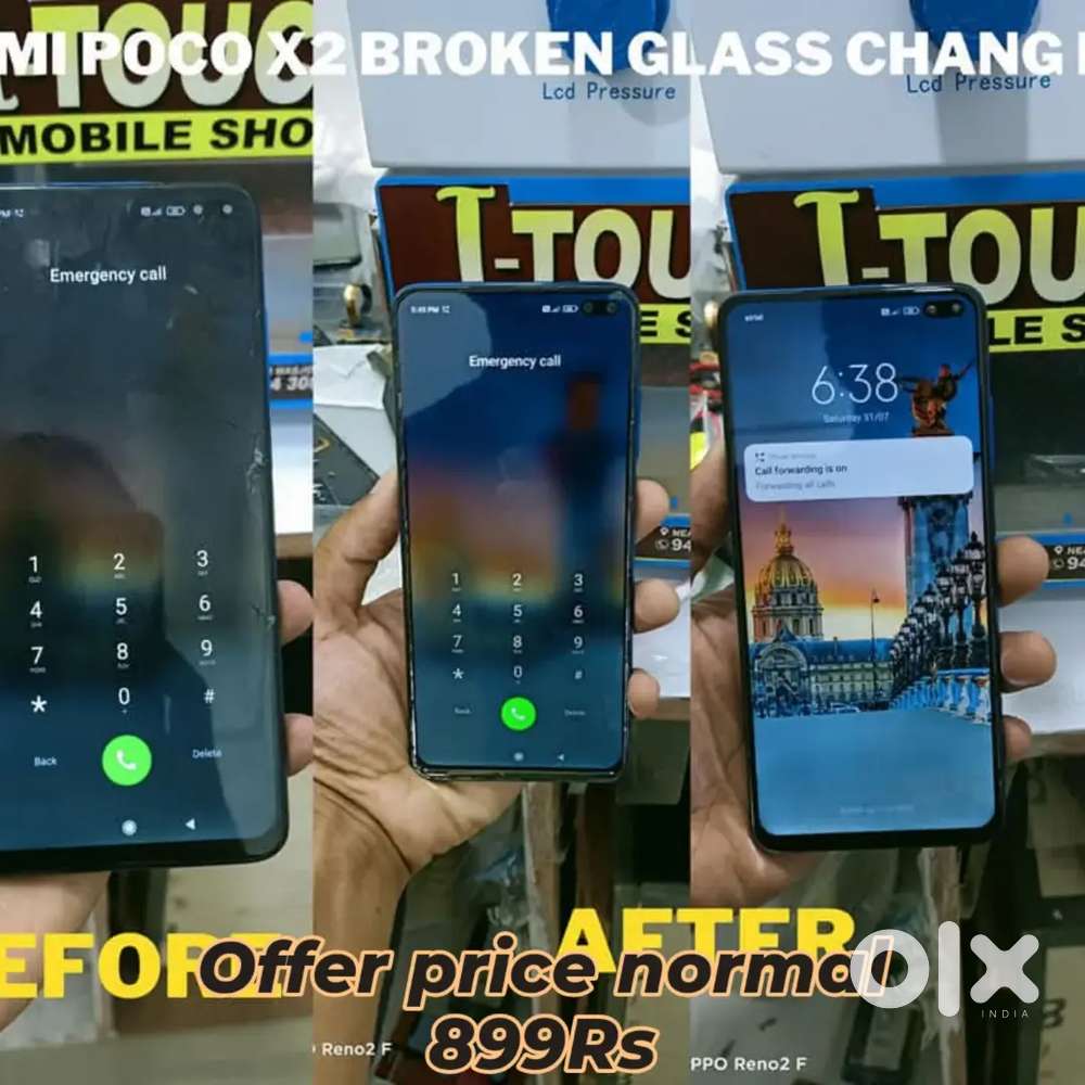 Mobile flat & edge & Tab & smart watch broken glass change