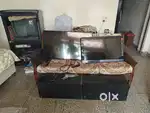 TV, monitor, speaker, cabinet, and furniture