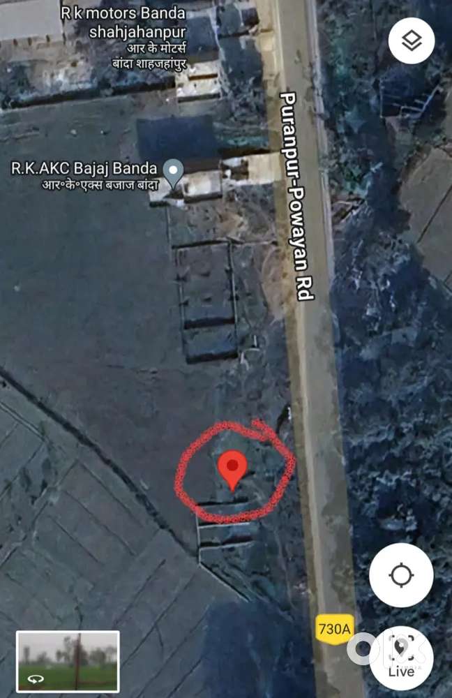 Banda me Urgent Sale On Road Plot For Shop Puranpur Road Banda SPN