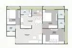 3BHK corner Unit